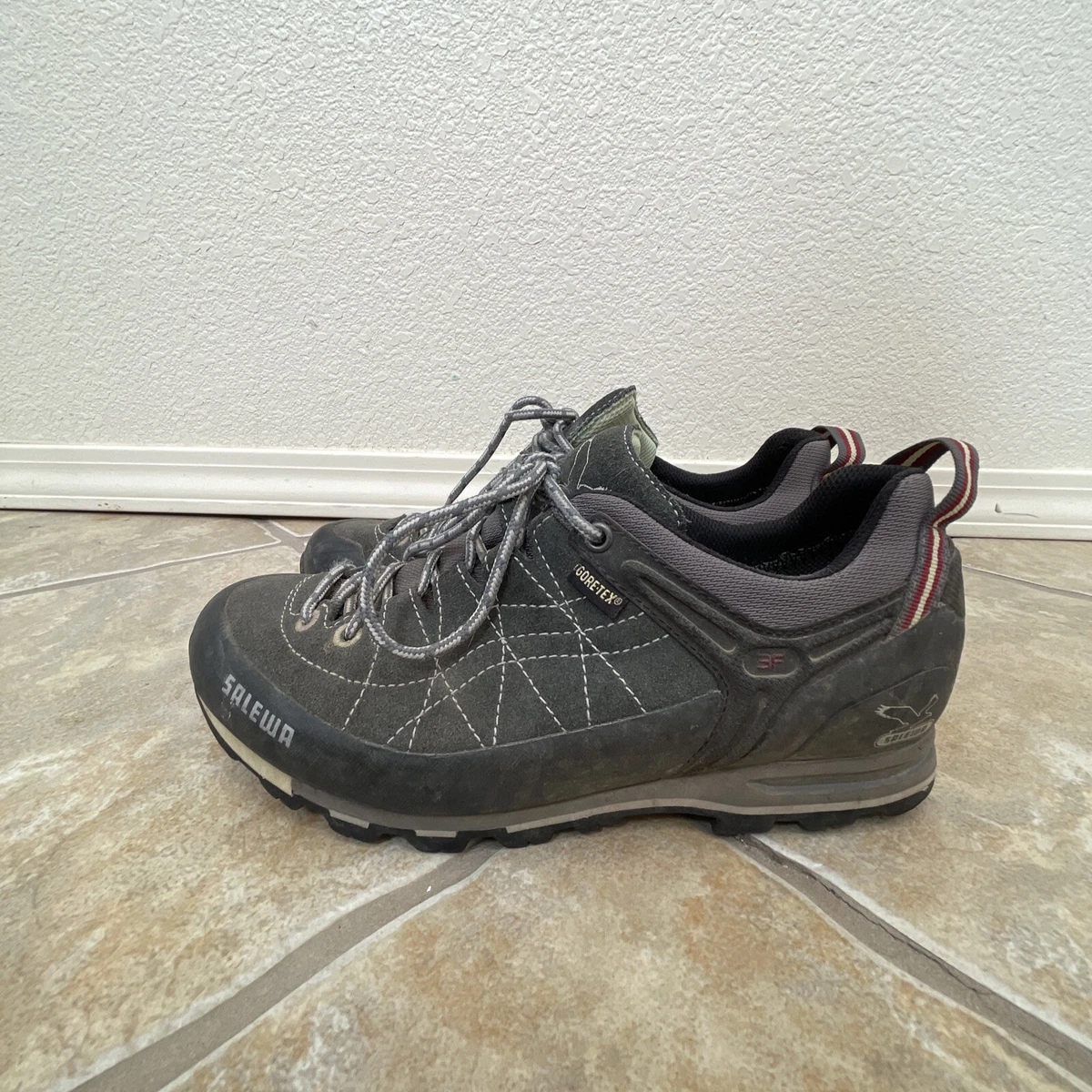 Salewa MTN Trainer GTX Pelle 3F Gore Tex Vibram Size US8.5 Womens UK6.5