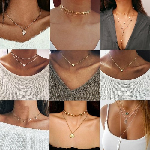 Tiny Heart Ethnic Boho Choker Necklace 