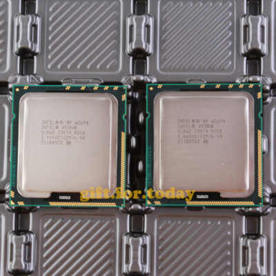 Lot of 2 pcs Original Intel Xeon 3600 W3690 3.46GHz Six-Core Processor ...