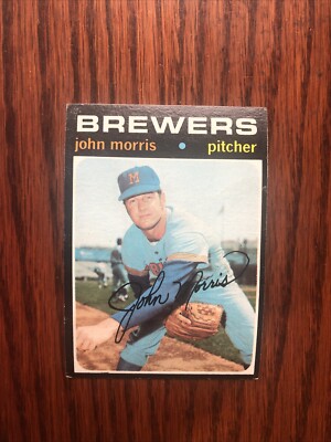 1971 Topps JOHN MORRIS #721 Milwaukee Brewers High # SP