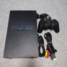 Sony PlayStation2 PS2 black SCPH-30000 Console controller Cable Working NTSC-J