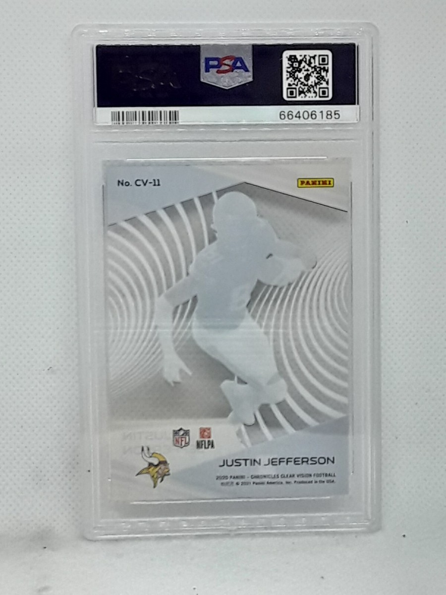 PSA 10 Justin Jefferson 2020 Chronicles Clear Vision #CV11 RC