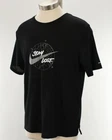 NIKE RUNNING Mens Black MILER GX WILD RUN Short Sleeve T Shirt LARGE NWT