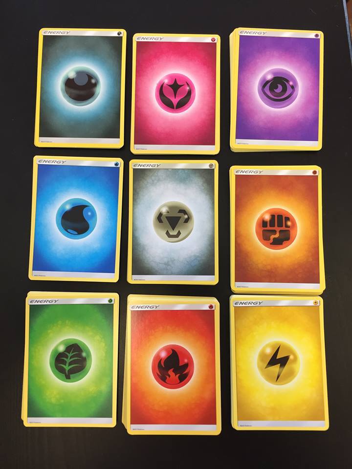 Pokemon Basic Energy Card Bundle – Choose Your Type, 10x Cards Per Pack (Used)