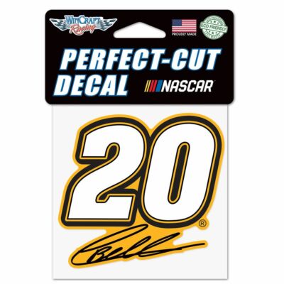 Christopher Bell 2021 Wincraft #20 Signature Perfect Cut Decal 4x4 FREE SHIP!