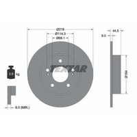Textar 2X Bremsscheibe Hinten Ø278 Mm Voll FüR Nissan Maxima/Maxima QX V A33