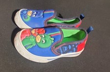 PJ Masks Kids Blue Slip-On Canvas Sneaker Shoes Toddler Size 7