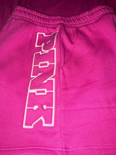 Victoria's Secret Pink Campus Tee Shirt + Classic Shorts Set Pink Gossip L or XL - Picture 7 of 10