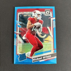 2023 Panini Donruss Optic Michael Wilson Rated Rookie RC Aqua Prizm /299 #204