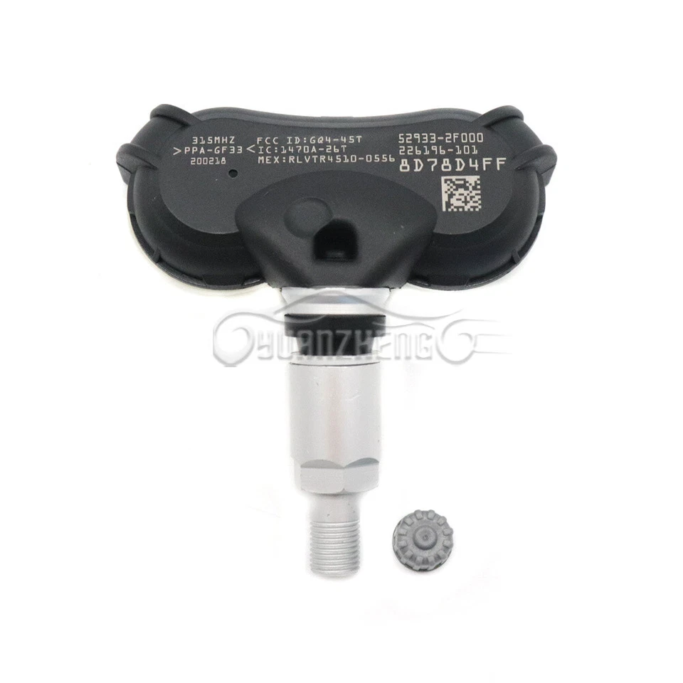 4 件全新 TPMS 轮胎压力监测传感器全新 52933-2F000 315MHz 适用于现代起亚 — 第 2/4 张图片