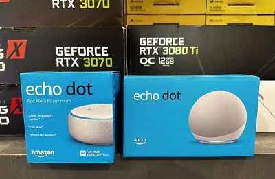 Amazon Echo Dot, lot of 2 (3rd & 5th Gen) Smart Home Controllers