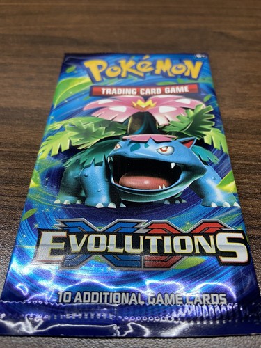 Empty Pokémon XY Evolutions Booster Pack Trading Card Game Venusaur pack art