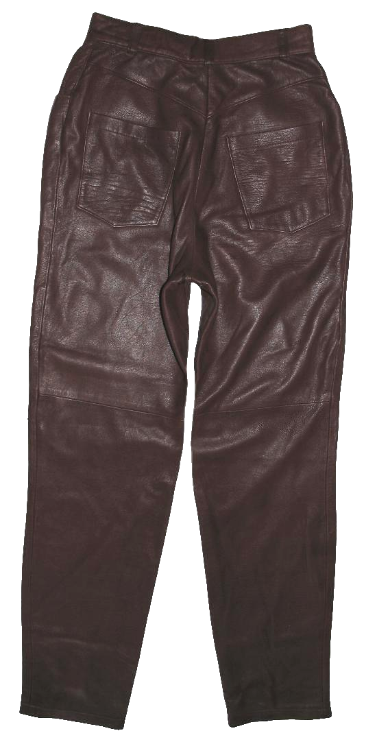 Gerry Weber pour Femmes Jean en Cuir/ Pantalon Cuir Braun Lisse