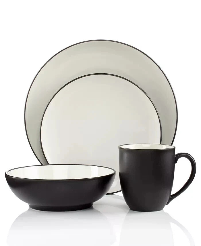 Ajuste de lugar Noritake Colorwave H1041 negro de 4 piezas Foto 3 de 3