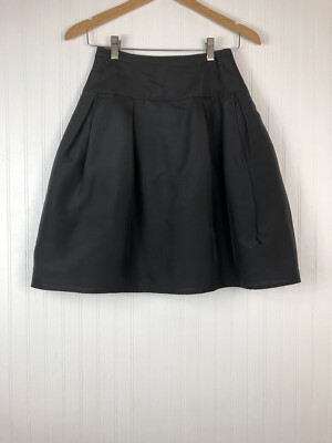 David Meister Women's Black Flare Tulle Skirt Sz 4