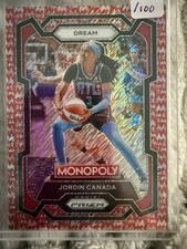 2024 Panini Prizm Monopoly WNBA #56 Jordin Canada Red Millionaire Shimmer #/100