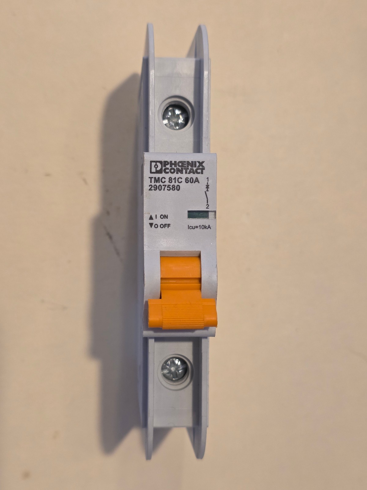 Phoenix Contact 2907580, 60A Thermal-magnetic Circuit Breaker, Din Mount (NOS)