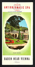 1959 Baden Austria Anti-Rheumatic Spa Hotels Music Tourist VTG Travel Brochures