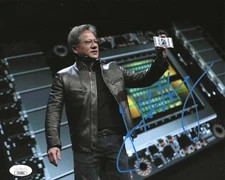 Jensen Huang Signed 8x10 Photo w/ JSA COA #CB78985 Nvidia Founder CEO