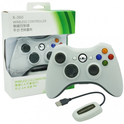 Ricevitore Wireless Per Controller Xbox 360 Su PC &ndash; Adattatore USB Bianco/nero, Compatibile Con Giochi Microsoft