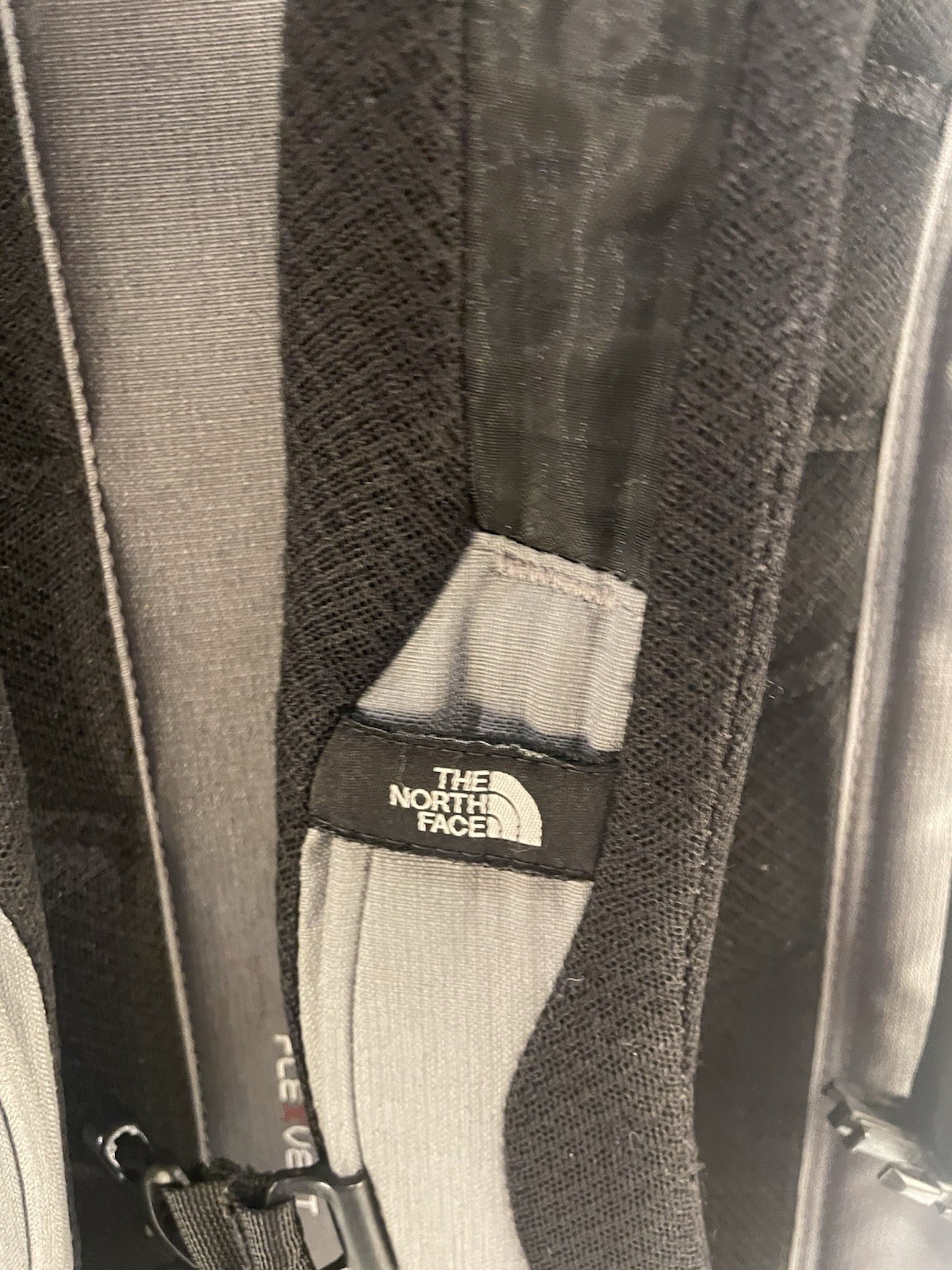 The North Face Backpack Gray Multi Zip Laptop Sch… - image 12