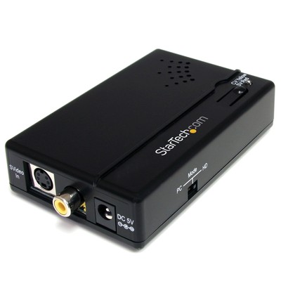 StarTech.com Composite and S-Video to HDMI Converter with Audio - Video converte