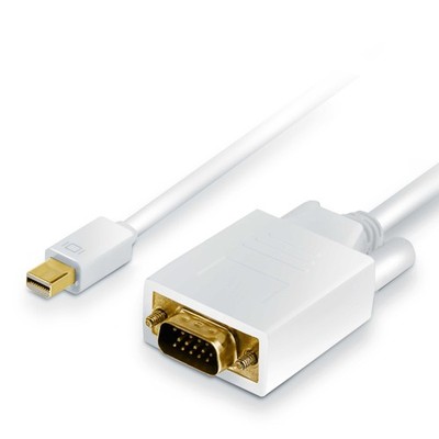 CSL HQ Premium Mini DisplayPort (miniDP) auf VGA Kabel Full HD 1080p 3,0m