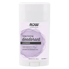NOW FOODS Long-Lasting Deodorant Stick Lavender 2.2 oz