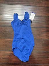 NWT Motionwear Small Adult Blue Ballet Dance Leotard