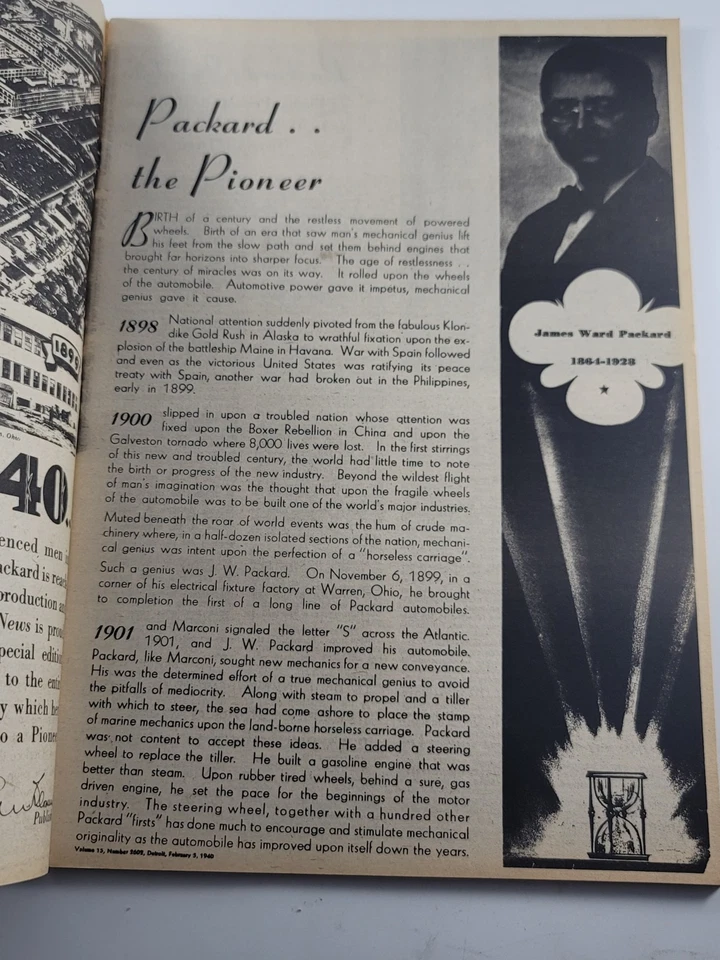 1940 Packard Motor Car Company 40-я Юбилейная Газета - Изображение 2 из 4