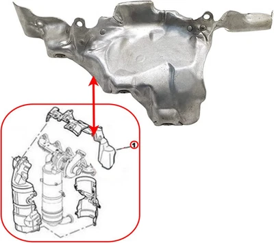 Ecran thermique tole anti chaleur Peugeot Citroen moteur 1.6 HDI et TDCI 1723T3 - Photo 1/4