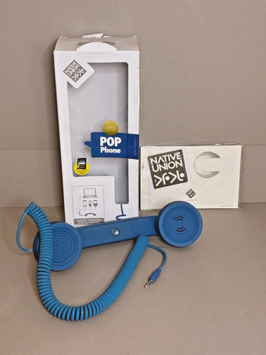NATIVE UNION Pop Phone for iPhone & iPad Handset for Modern Devices Aquamarine