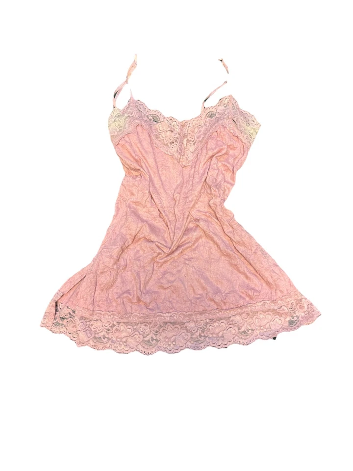Vintage Xhilaration Women's Med Baby Y2K Lace Trim Cami Dainty Coquette Romantic - Image 2 of 3