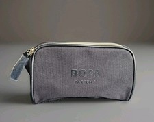 Boss Herren Kulturtasche Kulturbeutel Schwarz mit Reißverschluss Neu & Ovp 