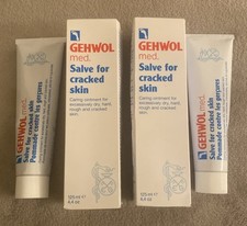 Gehwol Med Salve For Cracked Skin 2 x 125ml SEALED New In Box 