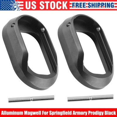 1/2pcs Black Flared Magwell for Springfield Armory Prodigy Anodized Aluminum New