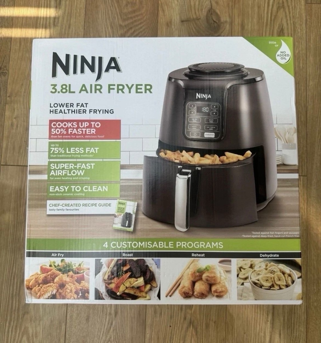 Ninja Foodi Frozen Chips In Tower Air Fryer Ninja AF100UK 1550W