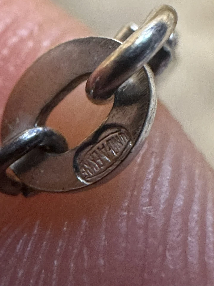 Collar de eslabones de cadena cubanos de oro amarillo 750 de 18 quilates Foto 3 de 4