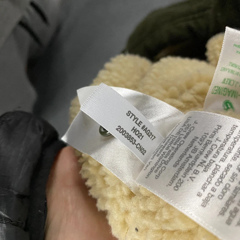 Camisa de Trabajo J.CREW Sherpa Forrada Para Hombres Pequeña Pana Vellón Chaqueta AG217 Foto 4 de 4