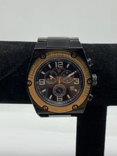 Swiss Legend 46mm WR 100m Black Chrono Date Quartz Men's Watch