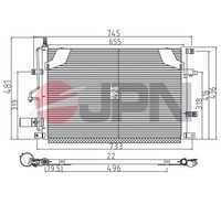 JPN Kondensator, Klimaanlage 60C9146-JPN FüR Volvo