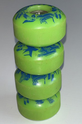 Enuff Skateboard Rollen mit ABEC 7 Kugellager grün blau