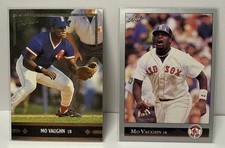 1991 Leaf Mo Vaughn Leaf Gold Rookies #BC7 Red Sox!!! + bonus card