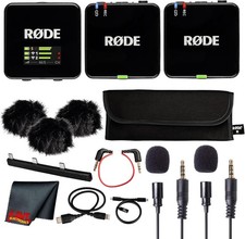 R DE Wireless GO III Gen 3 Dual Channel Wireless Microphone System New