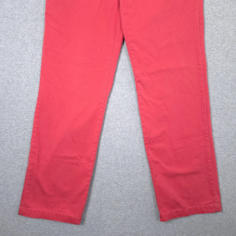 Vintage Ralph Lauren Pants Womens 4 Pink Chino Straight Cotton Preppy 28 Waist - Image 3 of 4