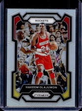 2023-24 Panini Prizm Hakeem Olajuwon Prizm Silver #191 Rockets