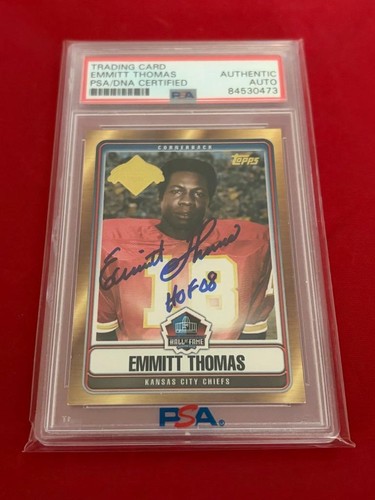 EMMITT THOMAS CHIEFS 2008 TOPPS CLASS HOF SIGNED AUTO PSA AUTHENTIC