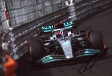 George Russell FORMULA ONE MERCEDES autograph, In-Person signed photo