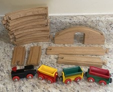 BRIO 33125 Wooden Train Set Made in Sweden Vintage- Complete No Box