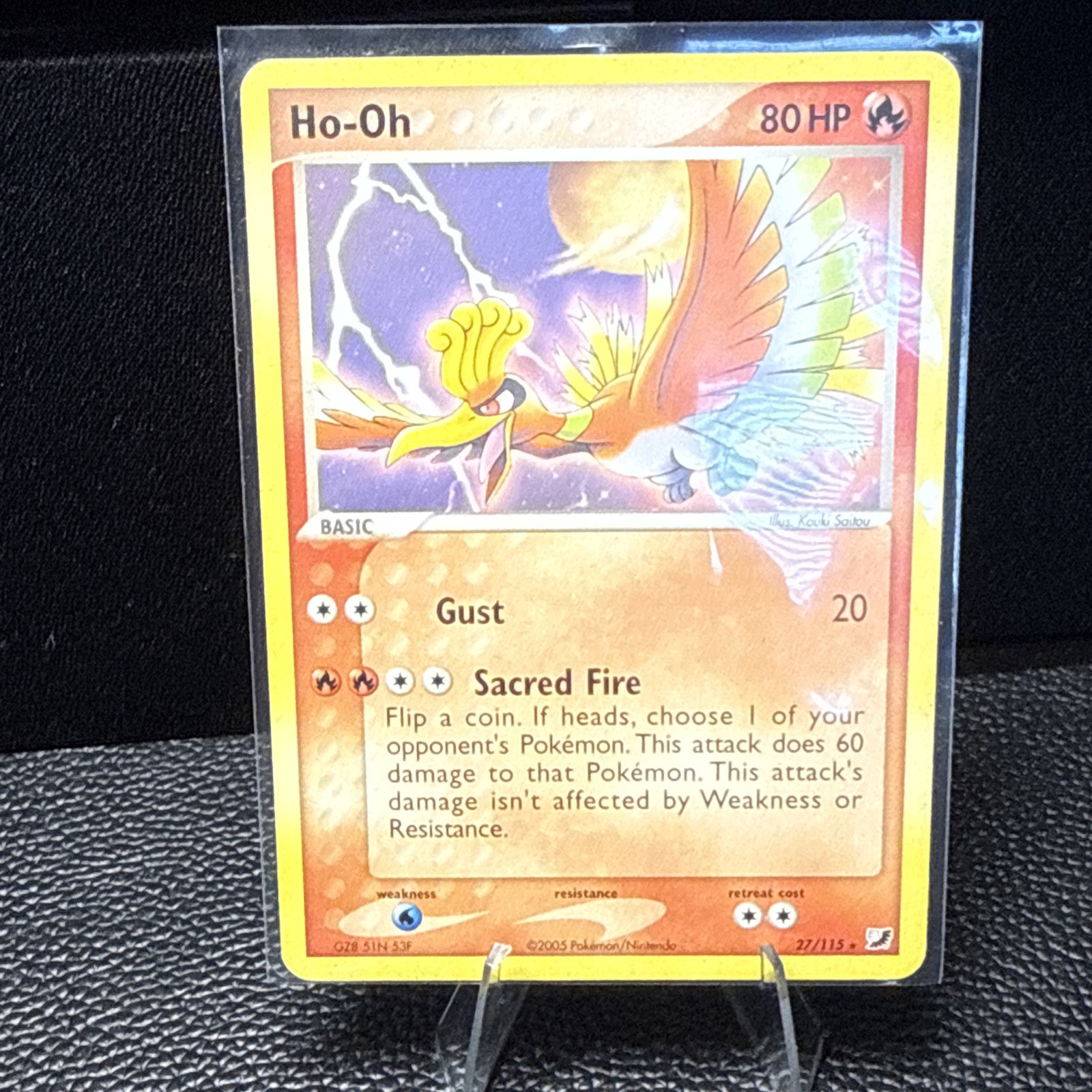 Ho-oh - 27/115 - Pokemon Ex Unseen Forces Non-Holo Rare Card MP